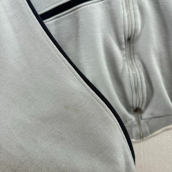 Vintage Christian Dior Track Jacket Men's XL Blue Gray Zip Pockets Monsieur 80s - Picture 4 of 11